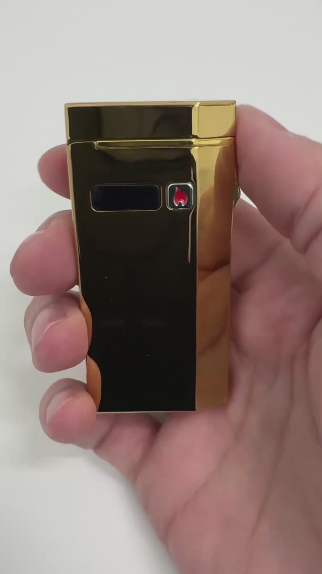 Bricheta GOLD cu aprindere electrica in X si Flacara